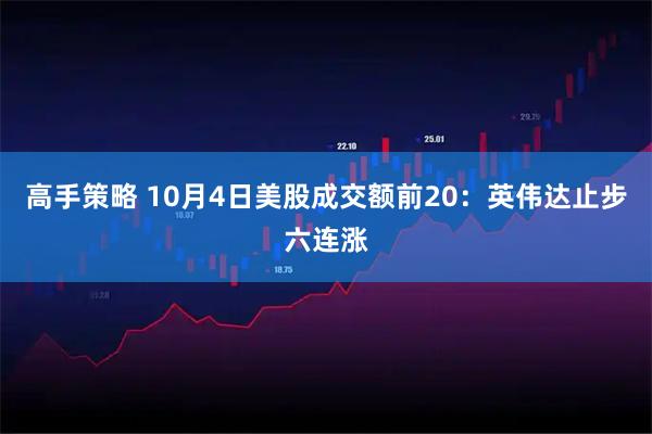 高手策略 10月4日美股成交额前20：英伟达止步六连涨